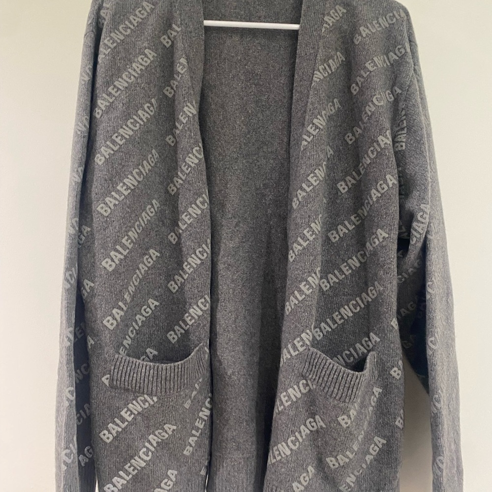 Balenciaga Charcoal Knit Sweater